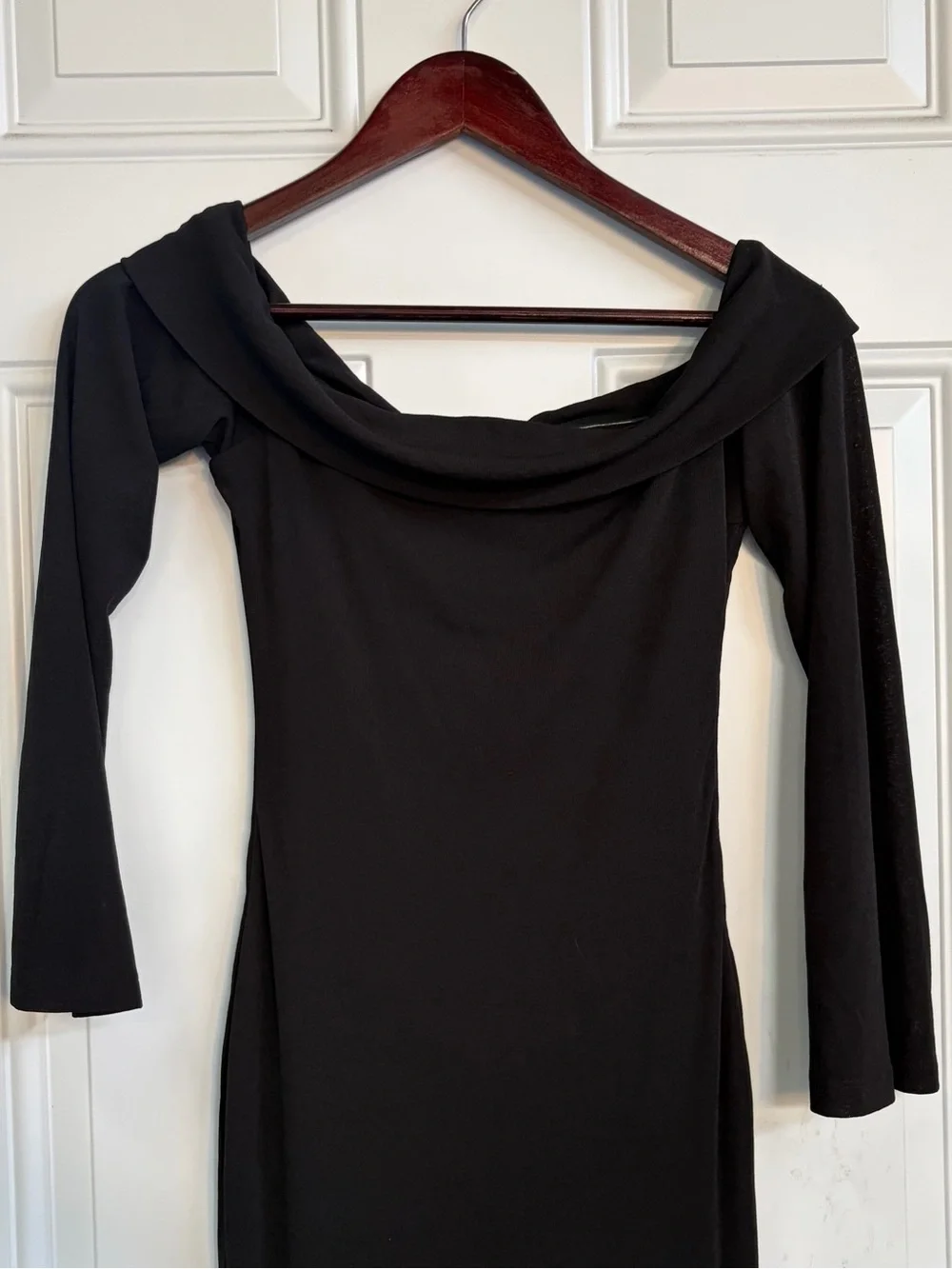NWOT Princess Polly Maida Off-The-Shoulder Maxi Dress Black Size 2 New - Picture 3 of 10